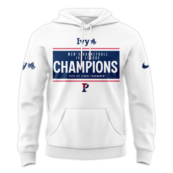 Pennsylvania Quakers Blue 84 Unisex 2026 Ivy League Men's Basketball Tournament Champions Hoodie V1