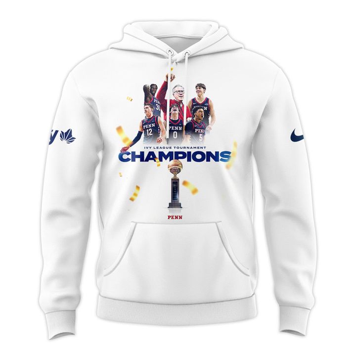 Pennsylvania Quakers Blue 84 Unisex 2026 Ivy League Men's Basketball Tournament Champions Hoodie V2