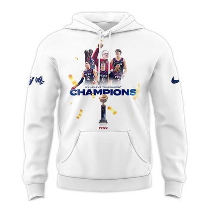 Pennsylvania Quakers Blue 84 Unisex 2026 Ivy League Men's Basketball Tournament Champions Hoodie V2