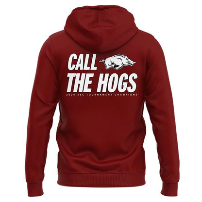 Special 2026 SEC Tournament Champions Arkansas Razorbacks Men’s Basketball Hoodie