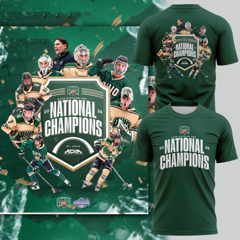 Ohio Bobcats men's ice hockey National Champions T-Shirt