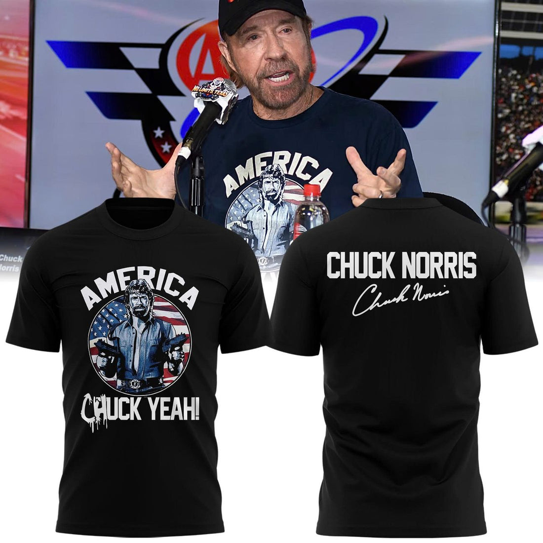 "America! Chuck Yeah" T-Shirt for fans Chuck Norris!