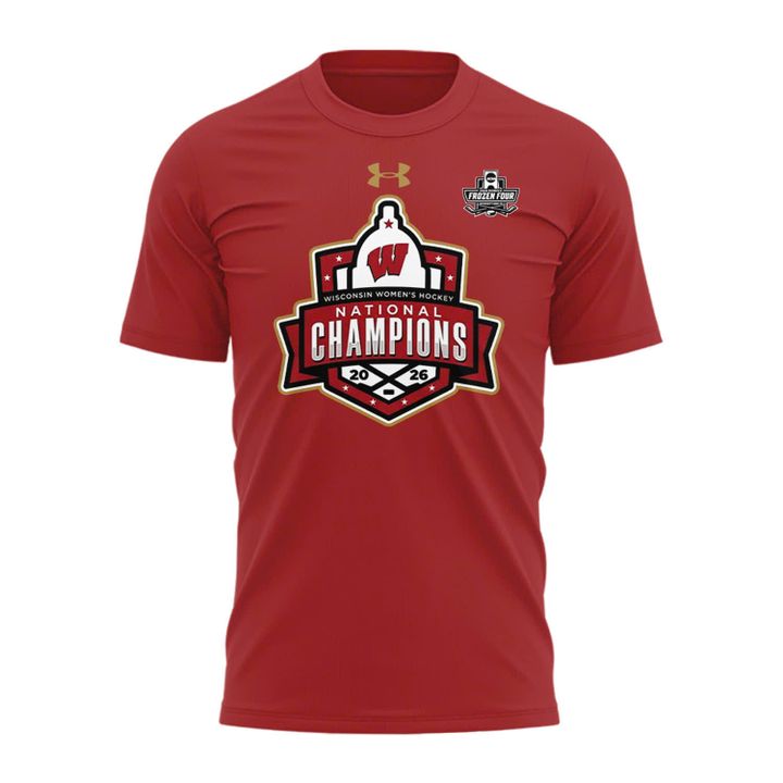 Special 2026 Women's Ice Hockey National Champions Back-To-Back Wisconsin Hockey T-Shirt