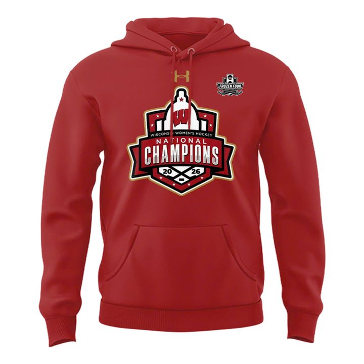 Special 2026 Women's Ice Hockey National Champions Back-To-Back Wisconsin Hockey Hoodie