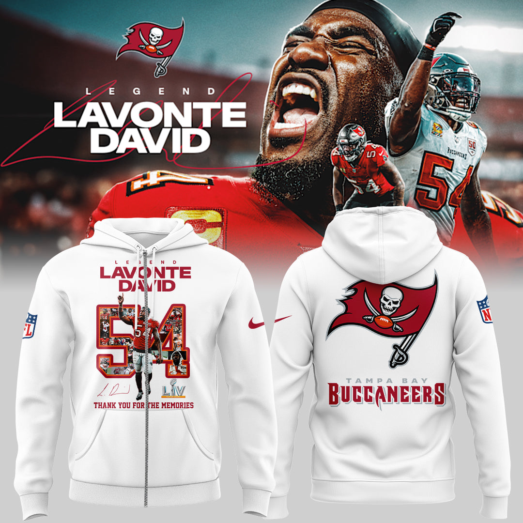 Limited Edition Legend Lavonte David – Thank You For The Memories Zip Hoodie