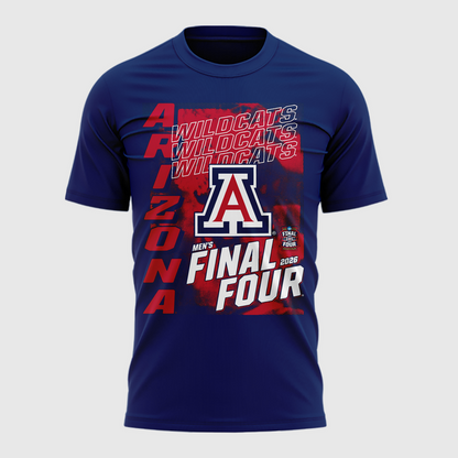 Arizona Wildcats 2026 Men's Basketball Tournament March Madness Final Four T-Shirt