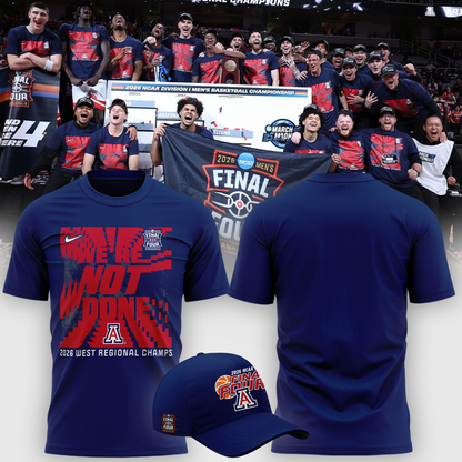 Arizona Wildcats 2026 Men's Basketball Tournament March Madness Final Four T-Shirt
