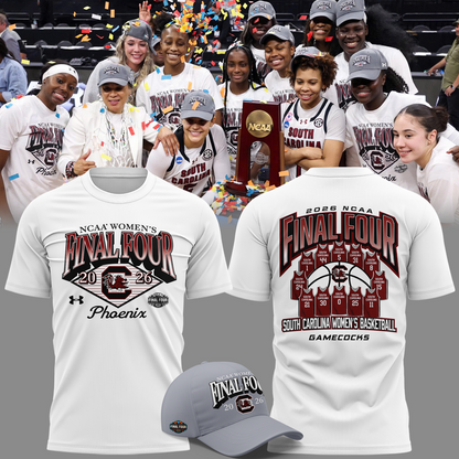 South Carolina Gamecocks 2026 NCAA Women's Basketball Tournament March Madness Final Four T-Shirt