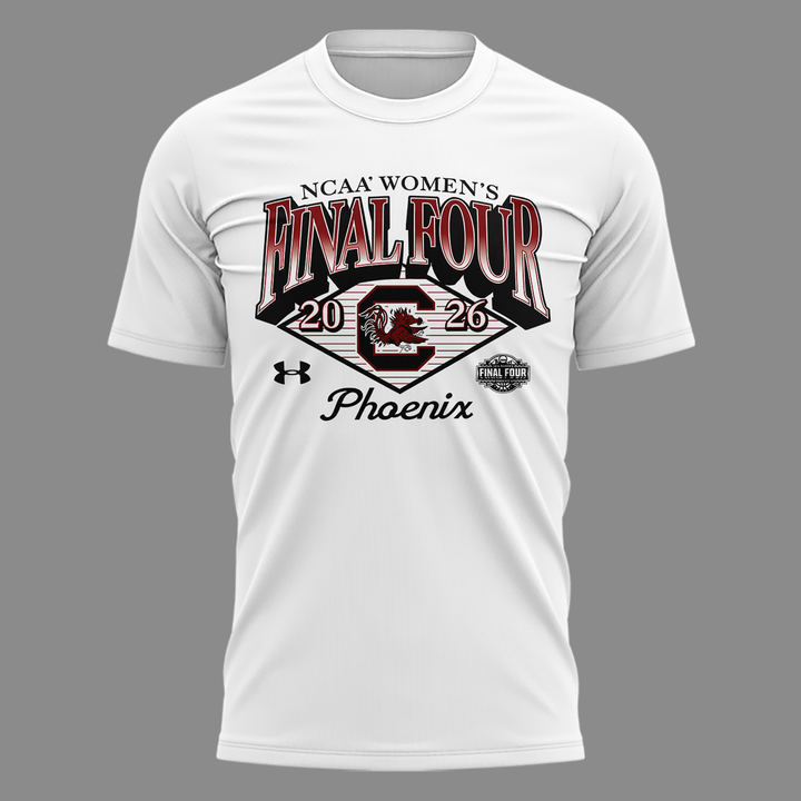 03.South Carolina Gamecocks 2026 NCAA Women's Basketball Tournament March Madness Final Four T-Shirt