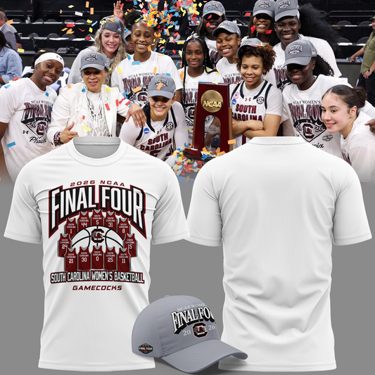 05.South Carolina Gamecocks 2026 NCAA Women's Basketball Tournament March Madness Final Four T-Shirt