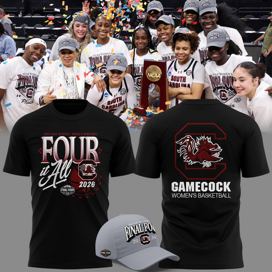 06.South Carolina Gamecocks 2026 NCAA Women's Basketball Tournament March Madness Final Four T-Shirt