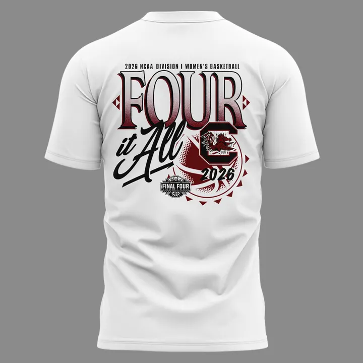 10.South Carolina Gamecocks 2026 NCAA Women's Basketball Tournament March Madness Final Four T-Shirt