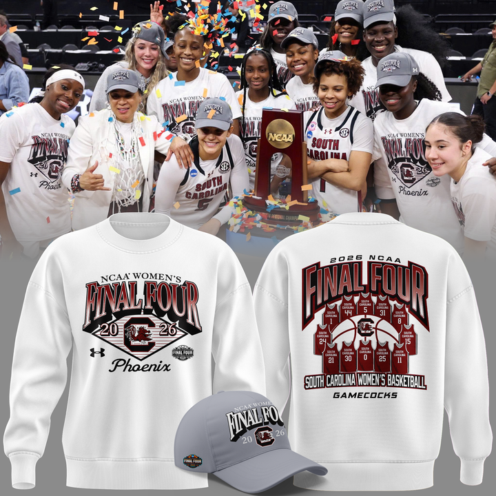 South Carolina Gamecocks 2026 NCAA Women's Basketball Tournament March Madness Final Four Sweatshirt