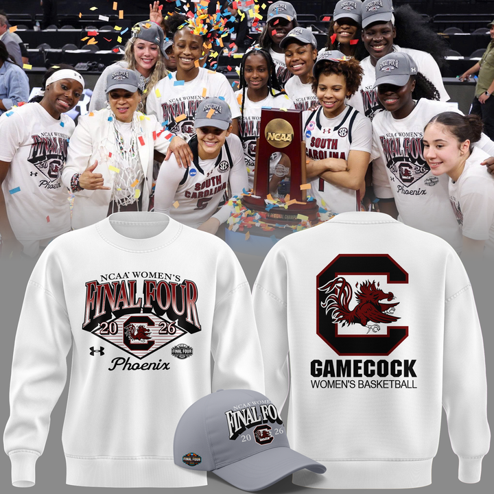 01.South Carolina Gamecocks 2026 NCAA Women's Basketball Tournament March Madness Final Four Sweatshirt