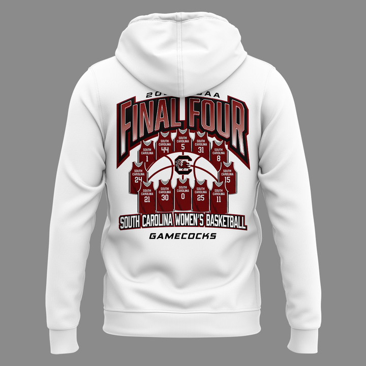 01.South Carolina Gamecocks 2026 NCAA Women's Basketball Tournament March Madness Final Four T-Shirt Hoodie