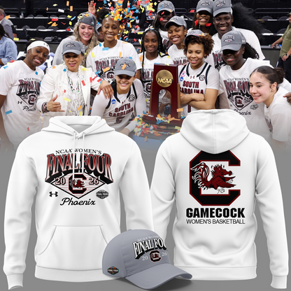 01.South Carolina Gamecocks 2026 NCAA Women's Basketball Tournament March Madness Final Four T-Shirt Hoodie