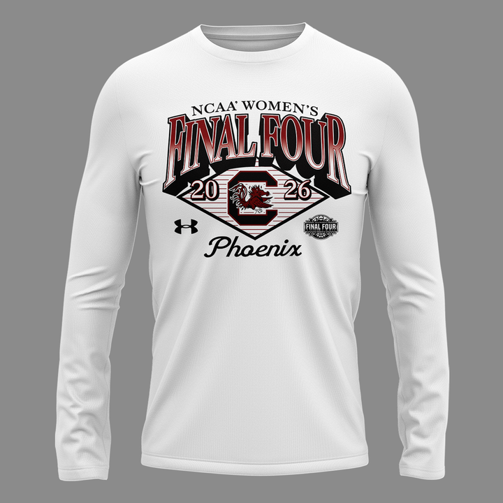 South Carolina Gamecocks 2026 NCAA Women's Basketball Tournament March Madness Final Four T-Shirt Long Tee