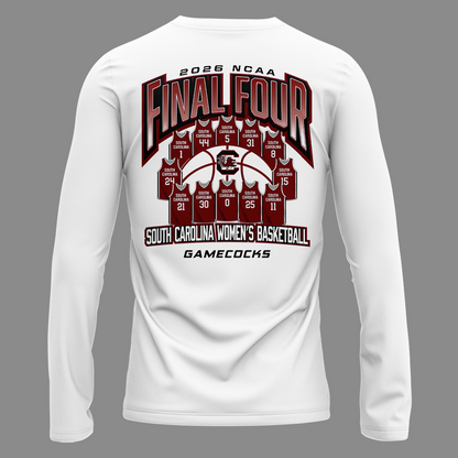 South Carolina Gamecocks 2026 NCAA Women's Basketball Tournament March Madness Final Four T-Shirt Long Tee