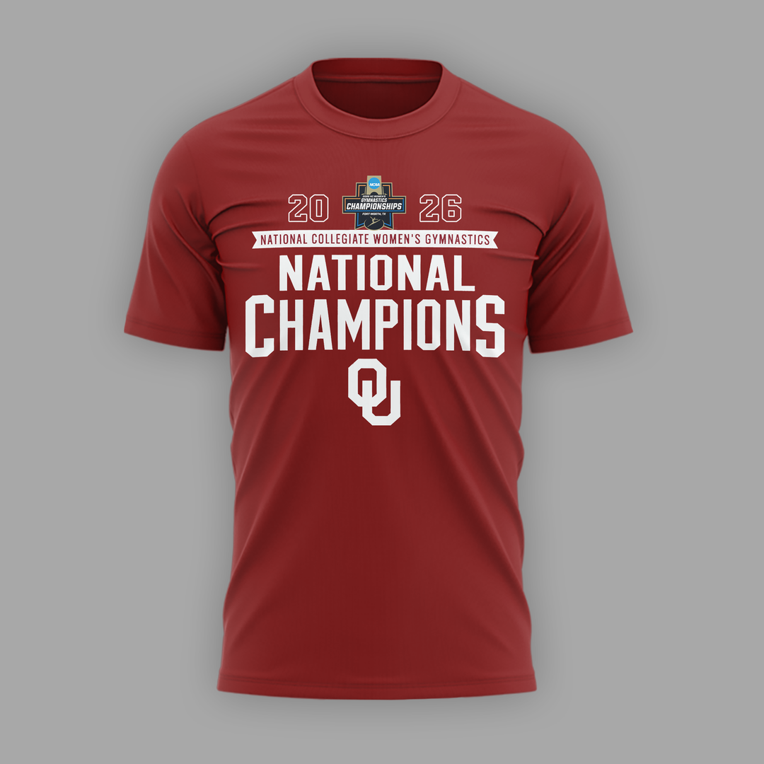 Oklahoma Women's Gymnastics 2026 NCAA National Champions T-Shirt