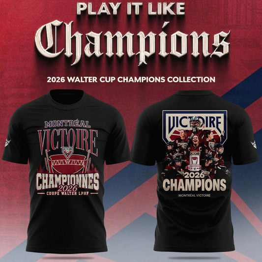 Adult & Kids Montreal Victoire Royalty Champions Locker Room 2026 T-Shirt