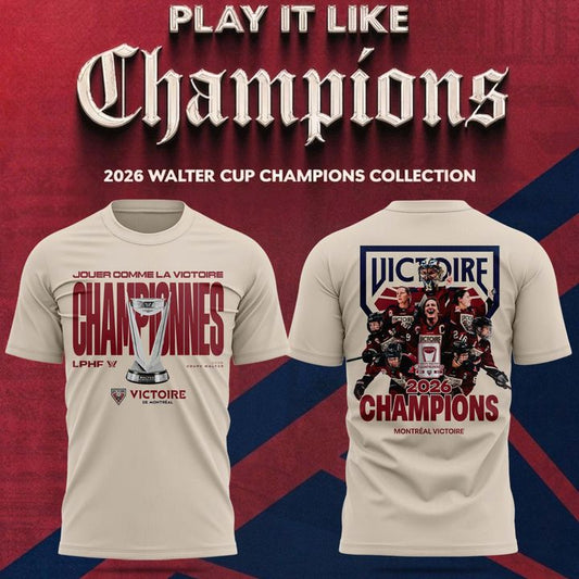Adult & Kids Montreal Victoire Stadium Essentials Champions Big Cup 2026 Urban T-Shirt