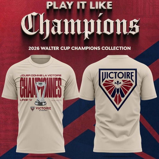 Unisex Montreal Victoire Stadium Essentials Champions Big Cup 2026 Urban T-Shirt