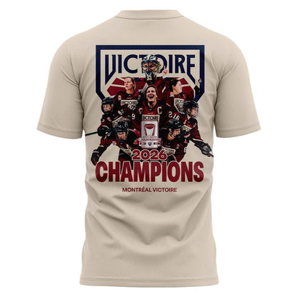 Adult & Kids Montreal Victoire Stadium Essentials Champions Big Cup 2026 Urban T-Shirt