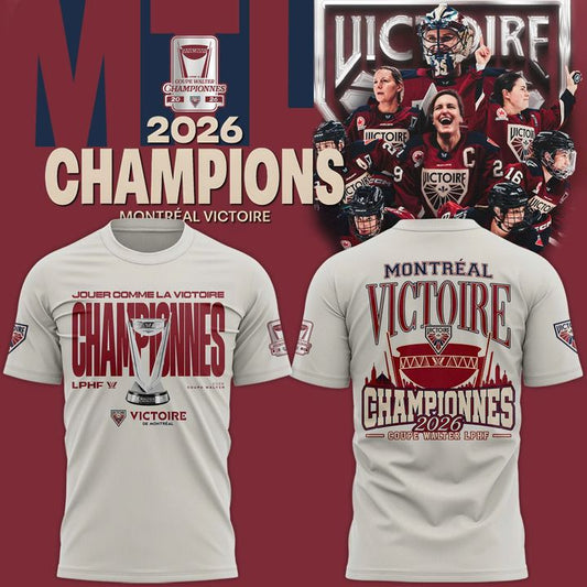 Adult Montreal Victoire Stadium Essentials Champions Big Cup 2026 Urban T-Shirt