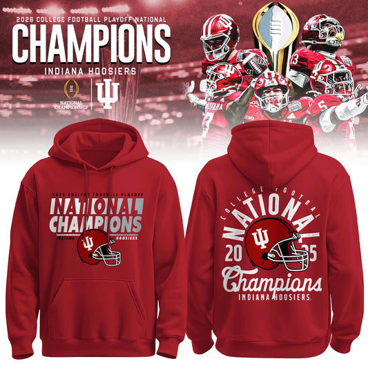 _ .Indiana Hoosiers College Football Playoff 2025 National Champions Hoodie – Cardinal