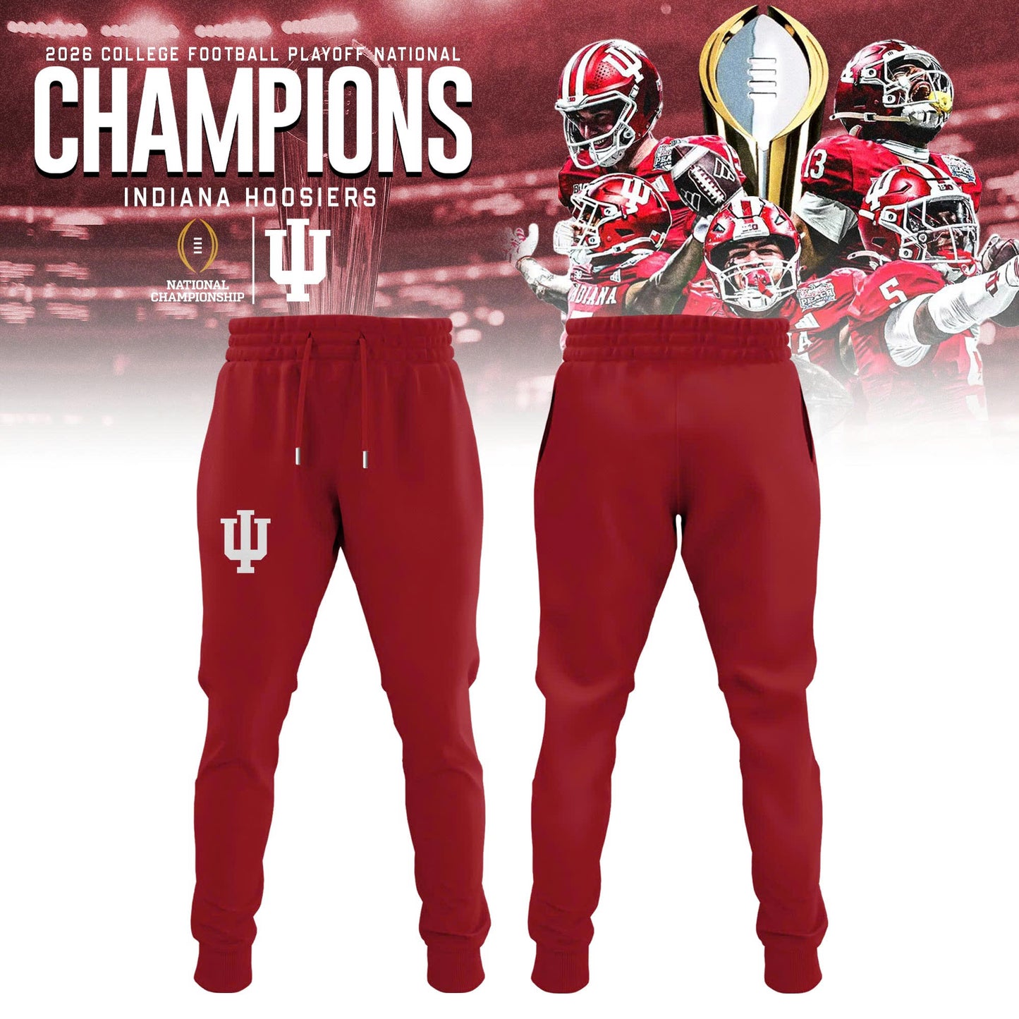 _ .Indiana Hoosiers College Football Playoff 2025 National Champions Sweatshirt – Cardina