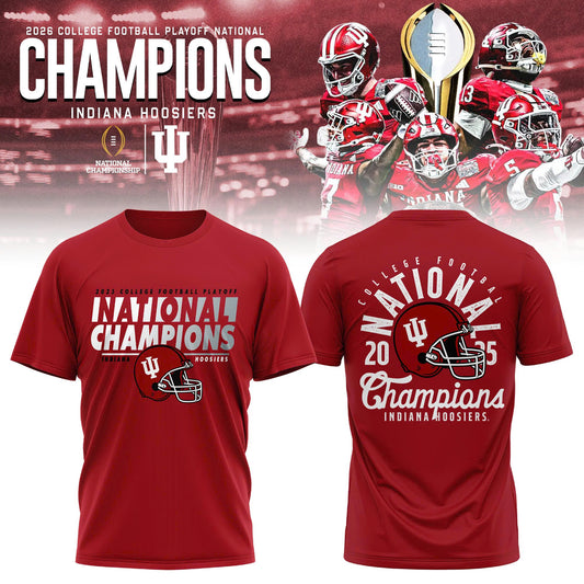 _ .Indiana Hoosiers College Football Playoff 2025 National Champions T-shirt – Cardinal