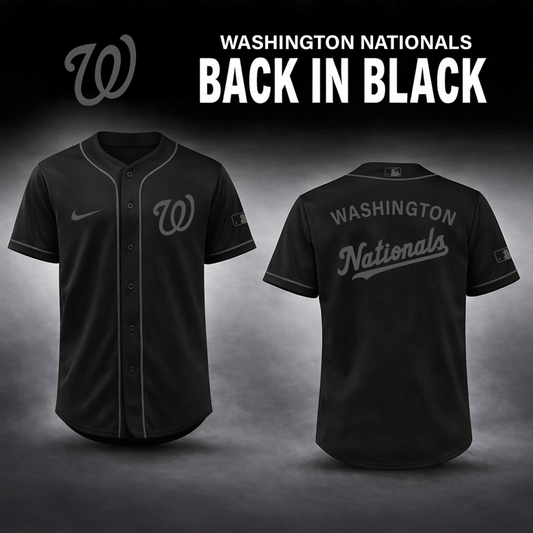 Washington Nationals 2026 Back In Black Limited Edition Baseball Jersey