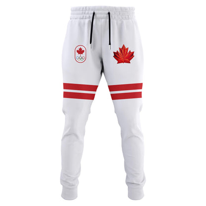 Unisex Canada 2026 Olympic White Hoodie