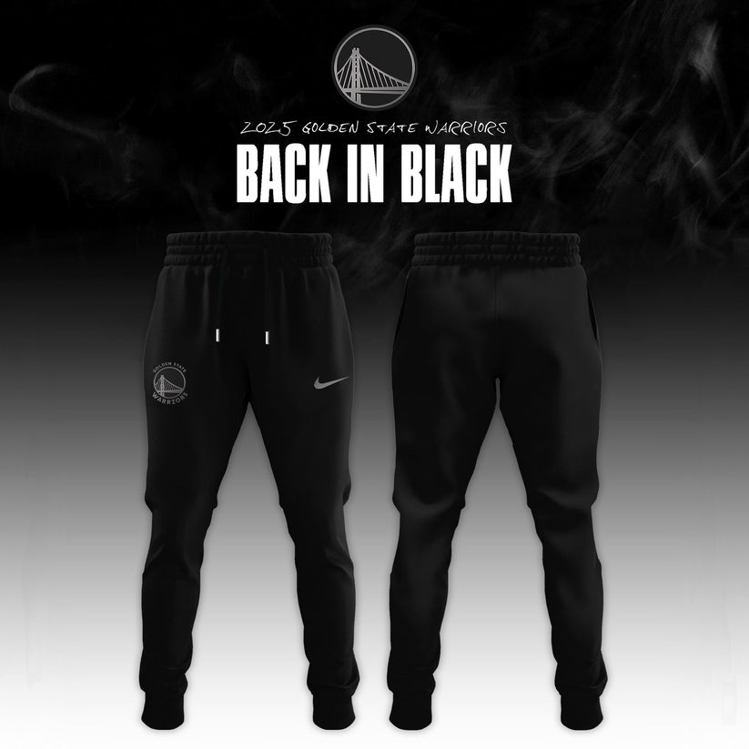 Golden State Warriors ‘Back in Black’ 2025 Special Edition Hoodie