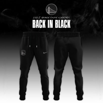 Golden State Warriors ‘Back in Black’ 2025 Special Edition Hoodie