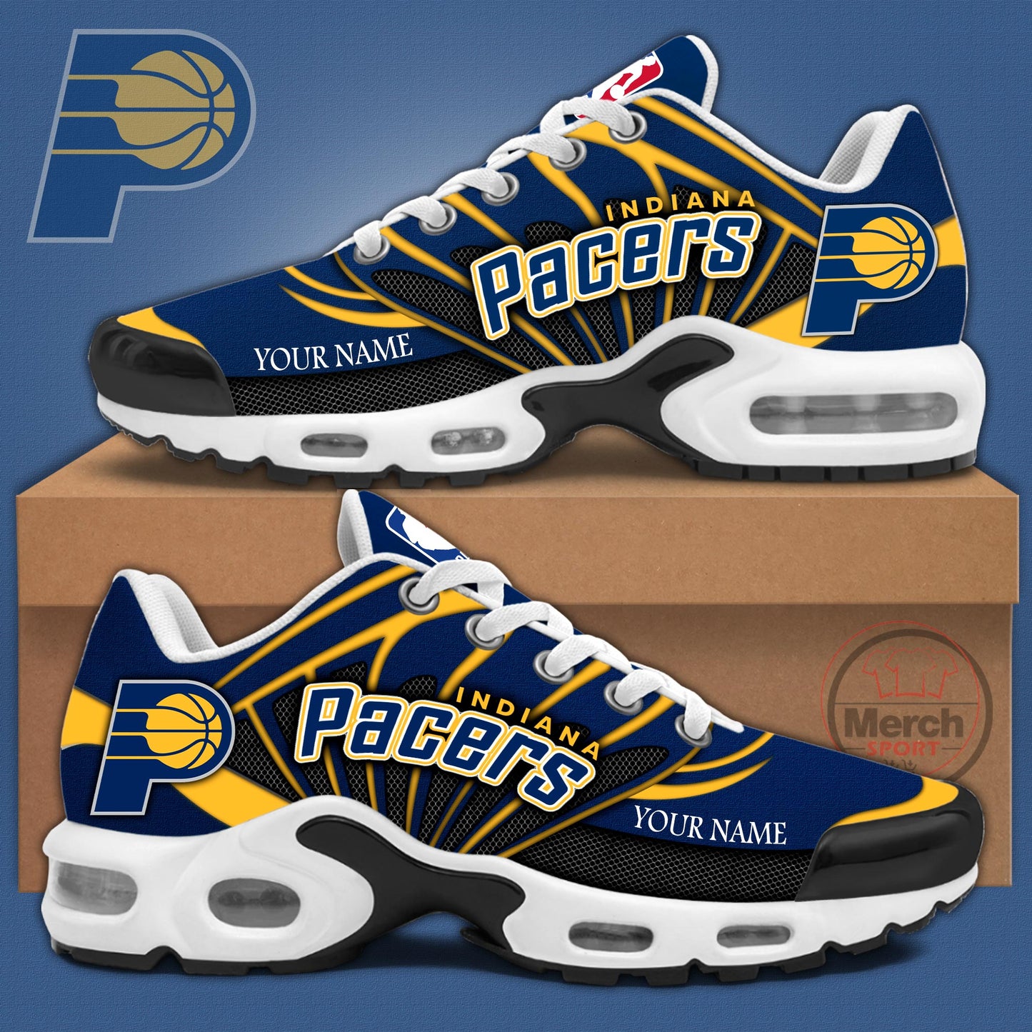 Indiana Pacers Personalized Air Max Plus Sneakers 02