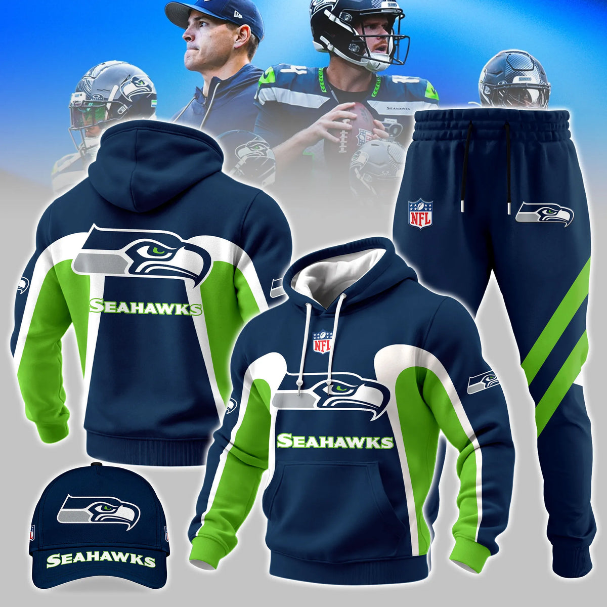 Seattle S. Retro Hoodie Limited Edition.
