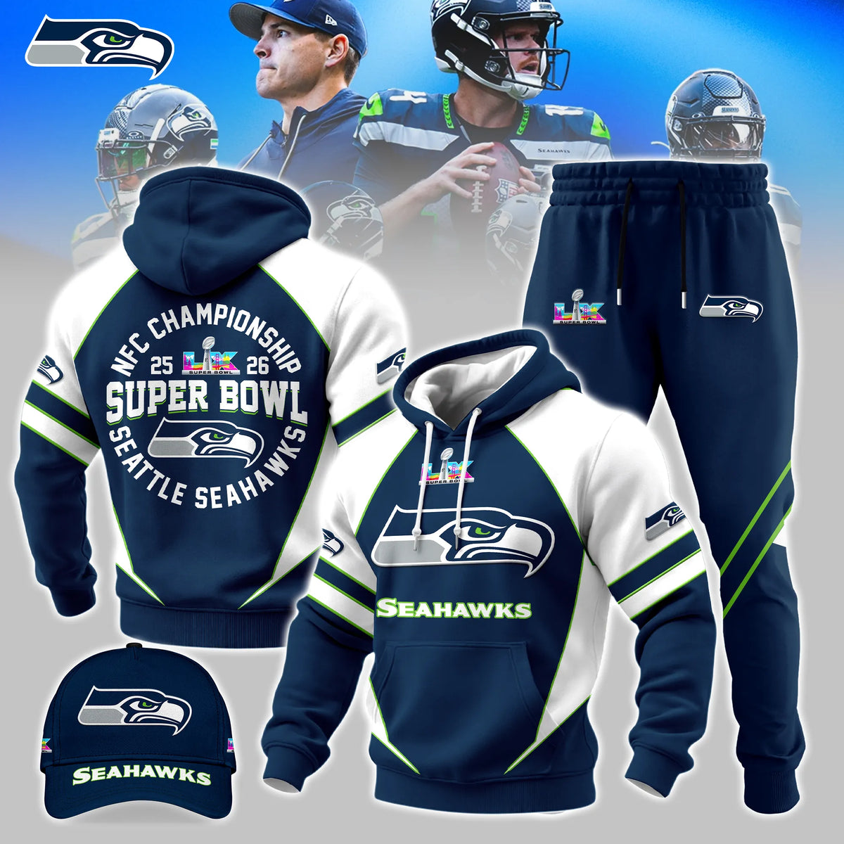 Seattle S. Retro Hoodie Limited Edition.