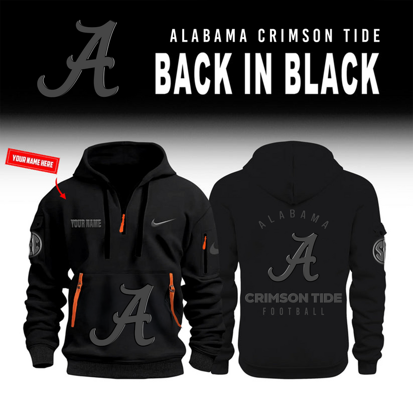 Alabama Crimson 2026 Back In Black Limited Edition New Hoodie