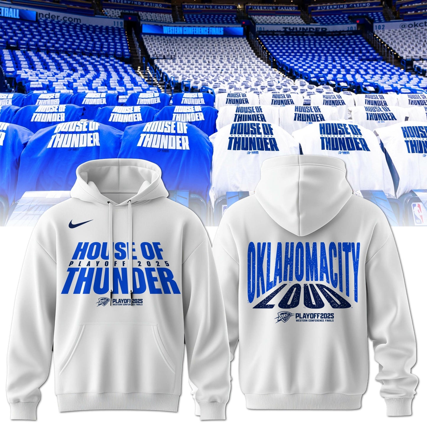 The 2025 Oklahoma City Thunder playoff Hoodie