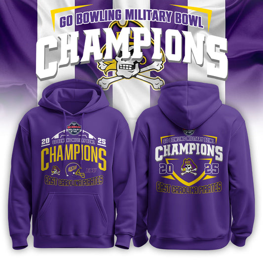 _ ECU Football NCAA Military Bowl CHAMPIONS 2025 Hoodie V2