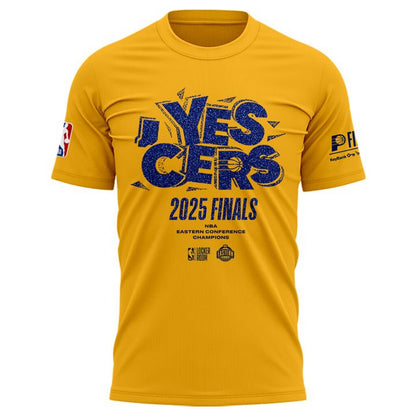 Special New Indiana Pacers “YES ‘CERS” “But This Is Indiana” Yellow T-Shirt