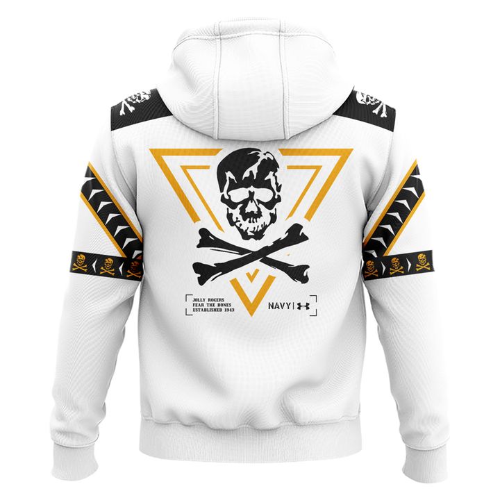 12. Navy Midshipmen 2024 Jolly Rogers Hoodie Limited Edtions