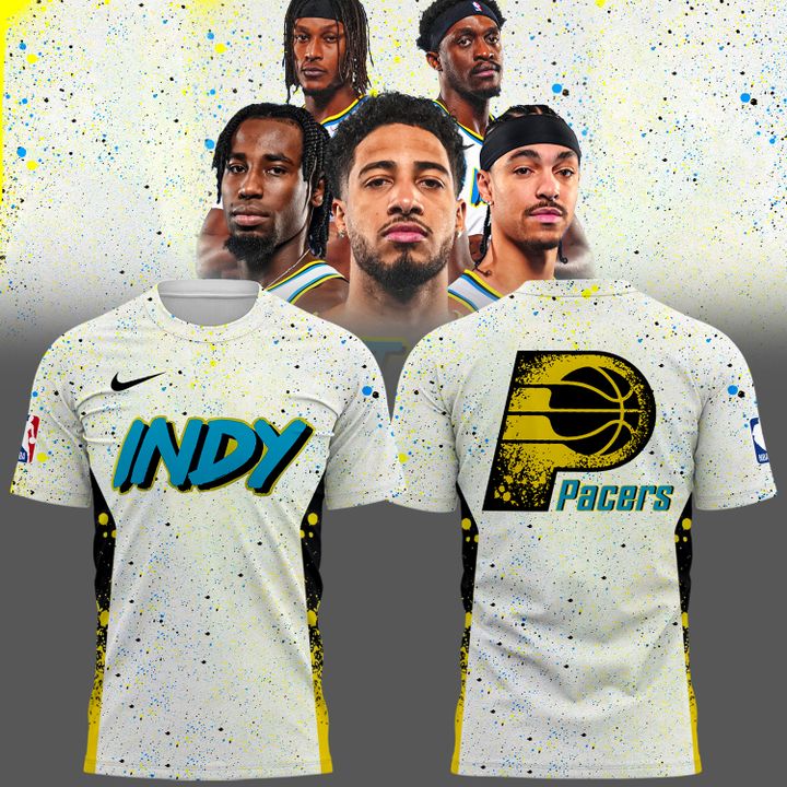 9A . Special New Indiana Pacers T-Shirt 2025