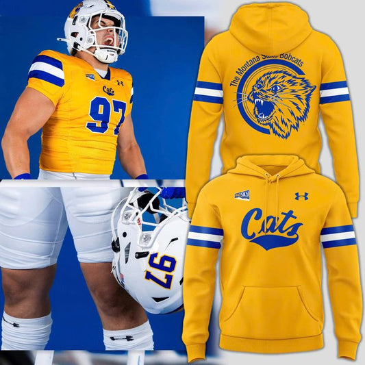 Special 2025 GOLD RUSH Montana State Football Hoodie | JG18