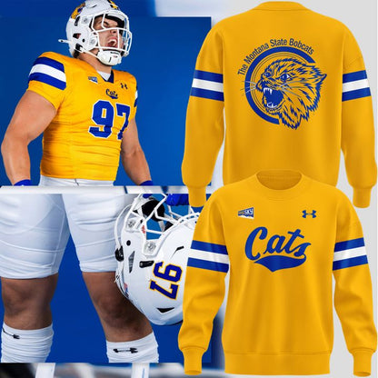 Special 2025 GOLD RUSH Montana State Football Sweatshirt | TV54