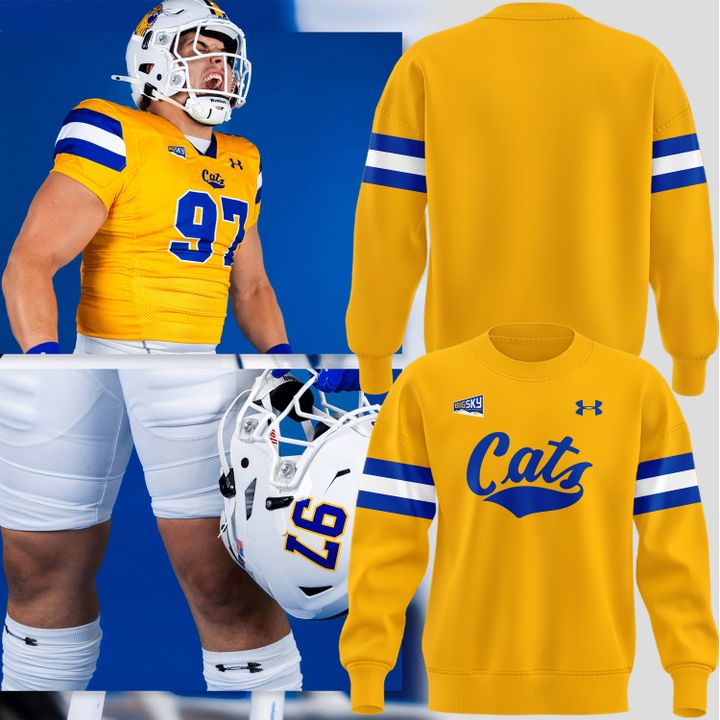 Special 2025 GOLD RUSH Montana State Football Sweatshirt | RY37
