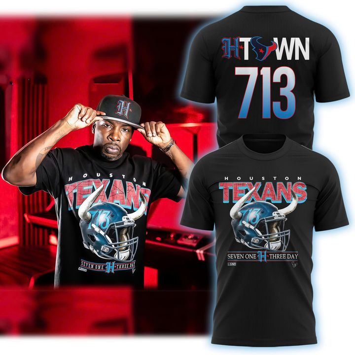 Limited Edition Houston Texans 713 Day 2025 T-shirt(V1)