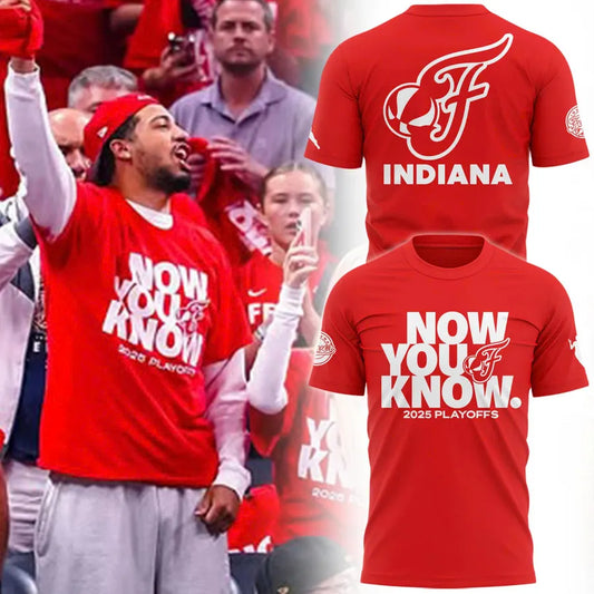Fever Now You Know 2025 Playoffs Red Shirt