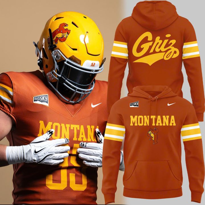 1995 Montana Grizzlies Throwbacks Uniform Hoodie | OP57